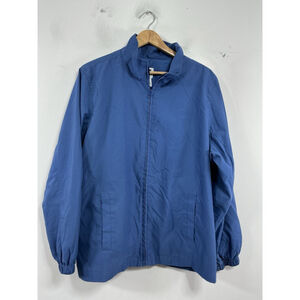 Womans Excellent Condition Gap Lined Full Zip Windbreaker XXL Blue